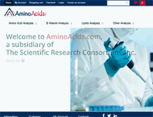 Tablet Screenshot of aminoacids.com